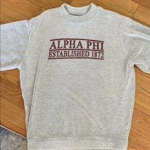 Alpha Phi Wooly Material Sweatshirt